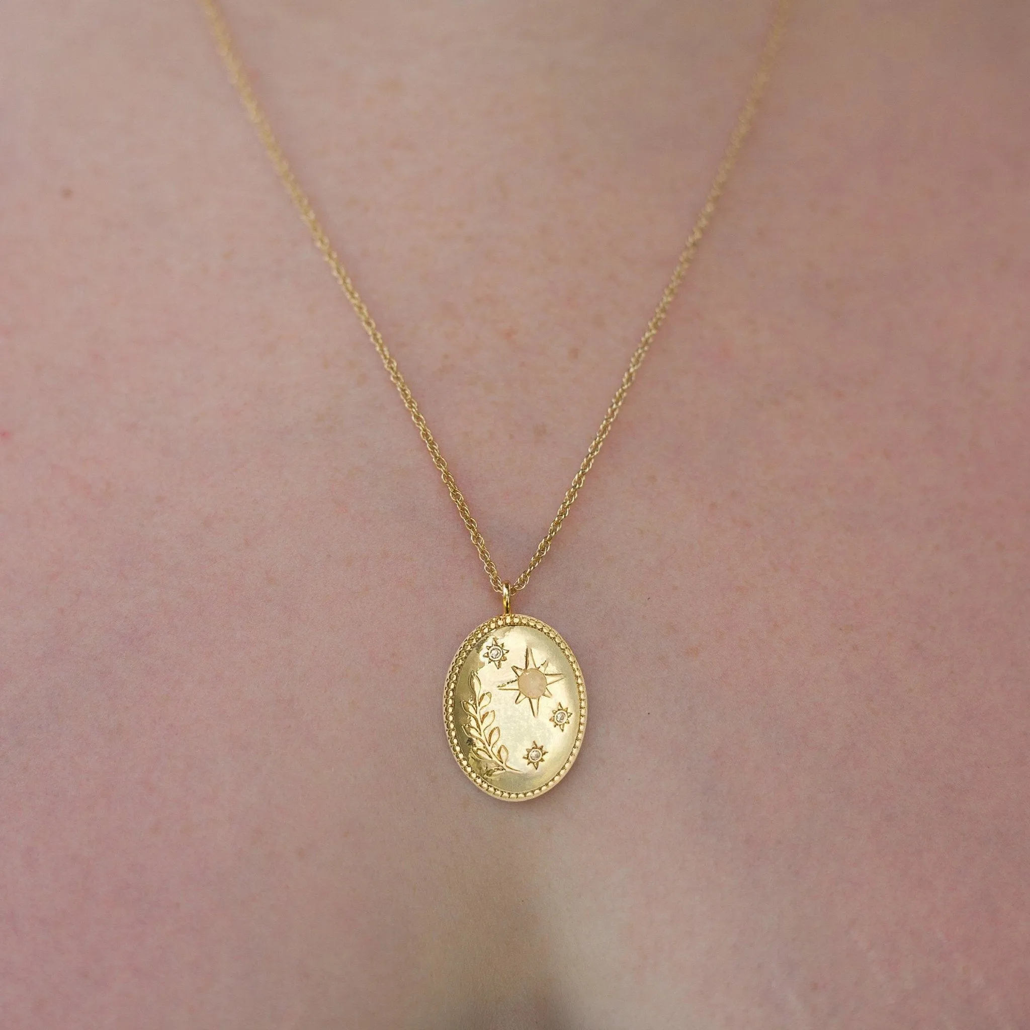 Daphne Pendant Necklace - Gold sold by Gather Brooklyn product image thumbnail 3