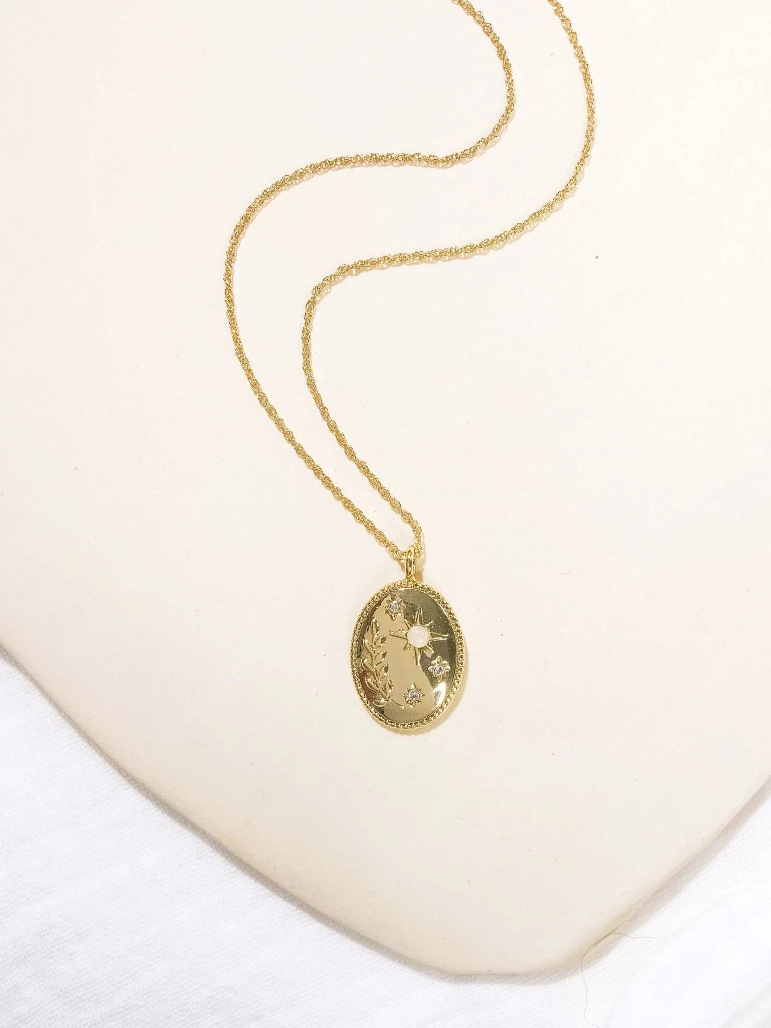 Daphne Pendant Necklace - Gold sold by Gather Brooklyn product image thumbnail 4