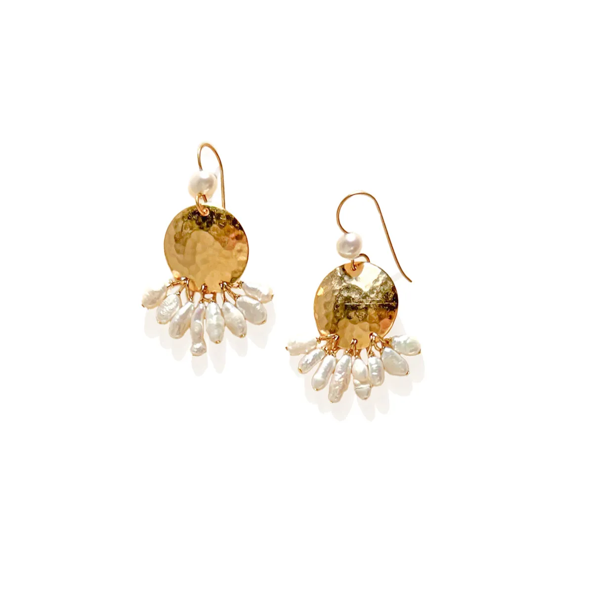 Eos Pearl Small Statement Earring sold by Gather Brooklyn product image thumbnail 2