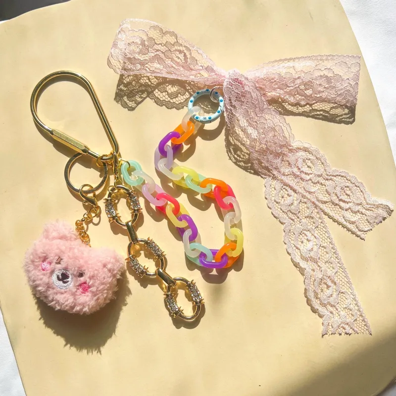 Bag Charms - Girly Bear Set sold by Gather Brooklyn