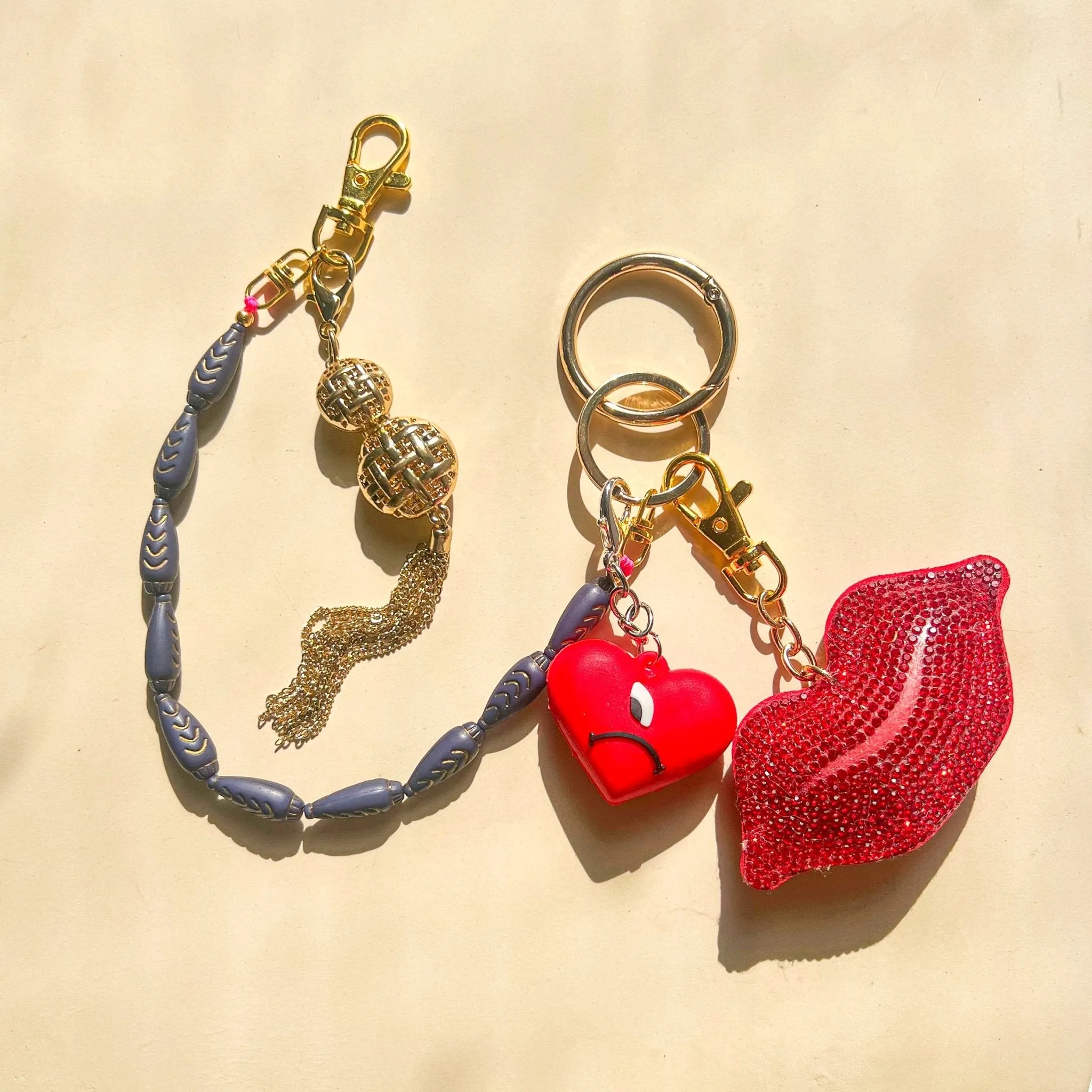 Bag Charms - Love & Kisses Set sold by Gather Brooklyn