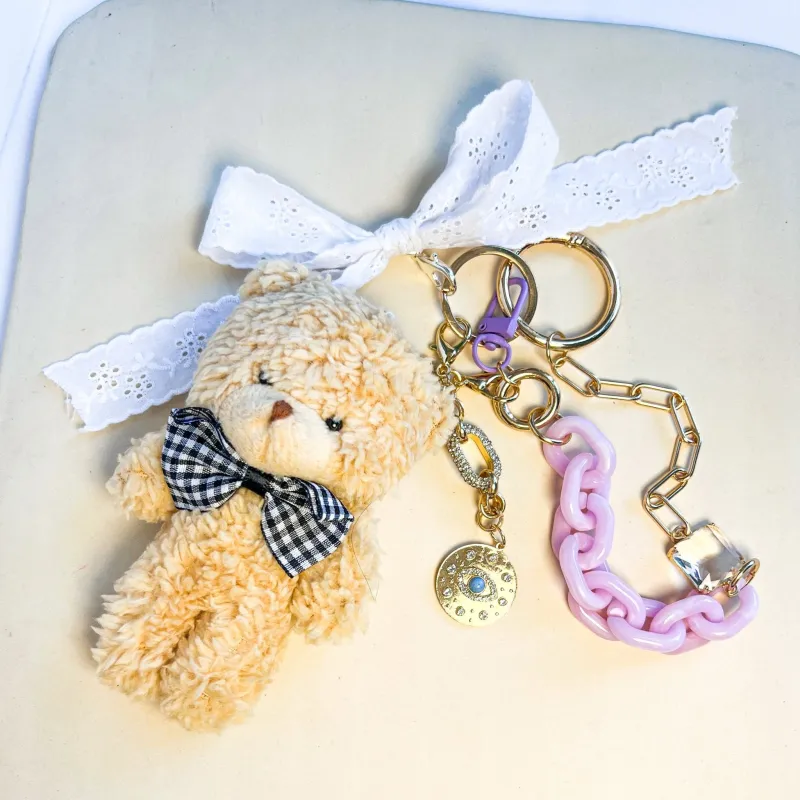 Honeybear Bow Bag Charm Set sold by Gather Brooklyn