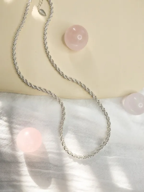 Minerva Rope Chain - Silver sold by Gather Brooklyn