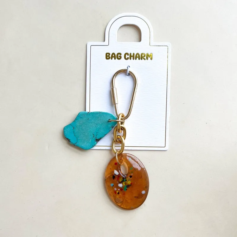 Desert Glass Bag Charm sold by Gather Brooklyn