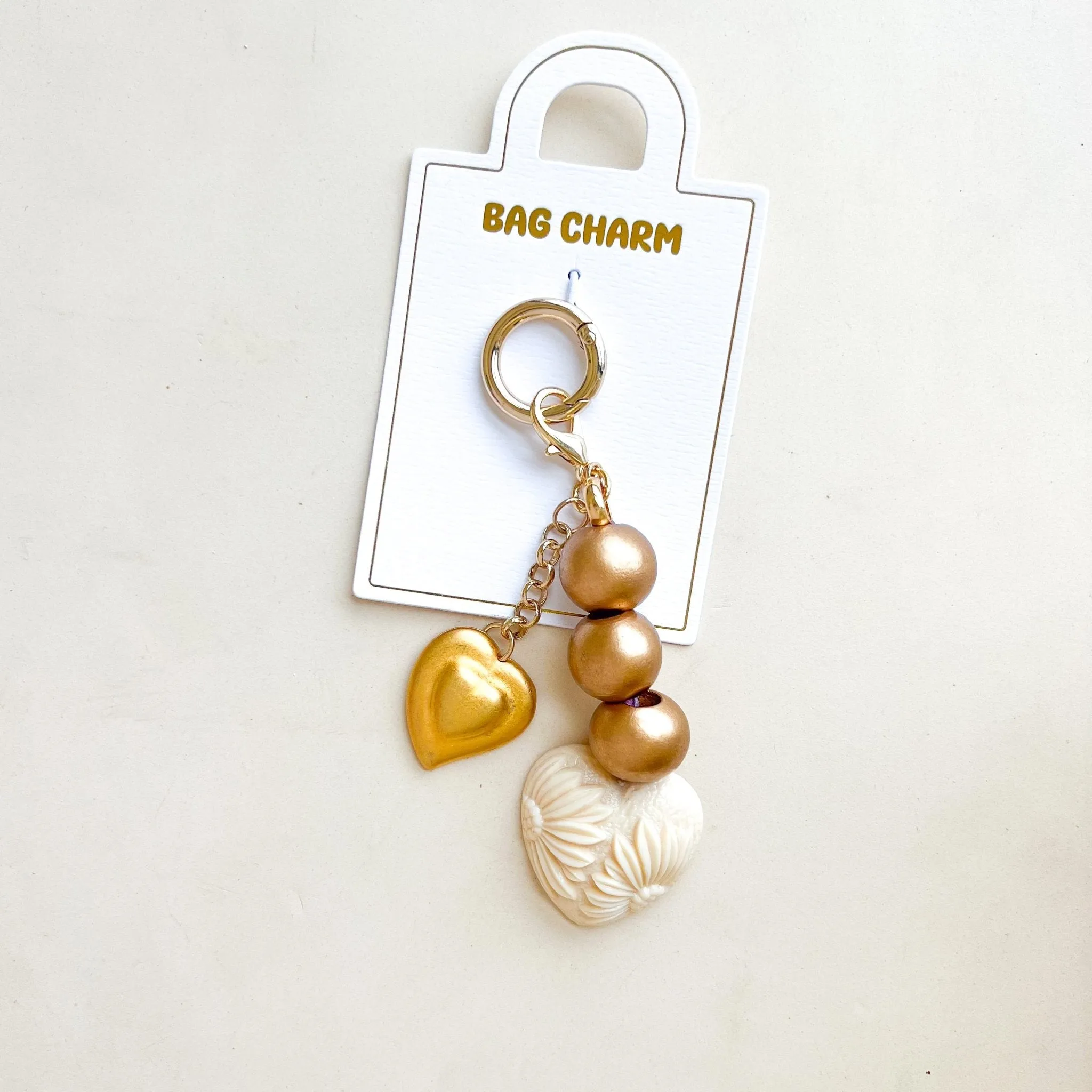 Blooming Heart Bag Charm sold by Gather Brooklyn product image thumbnail 2