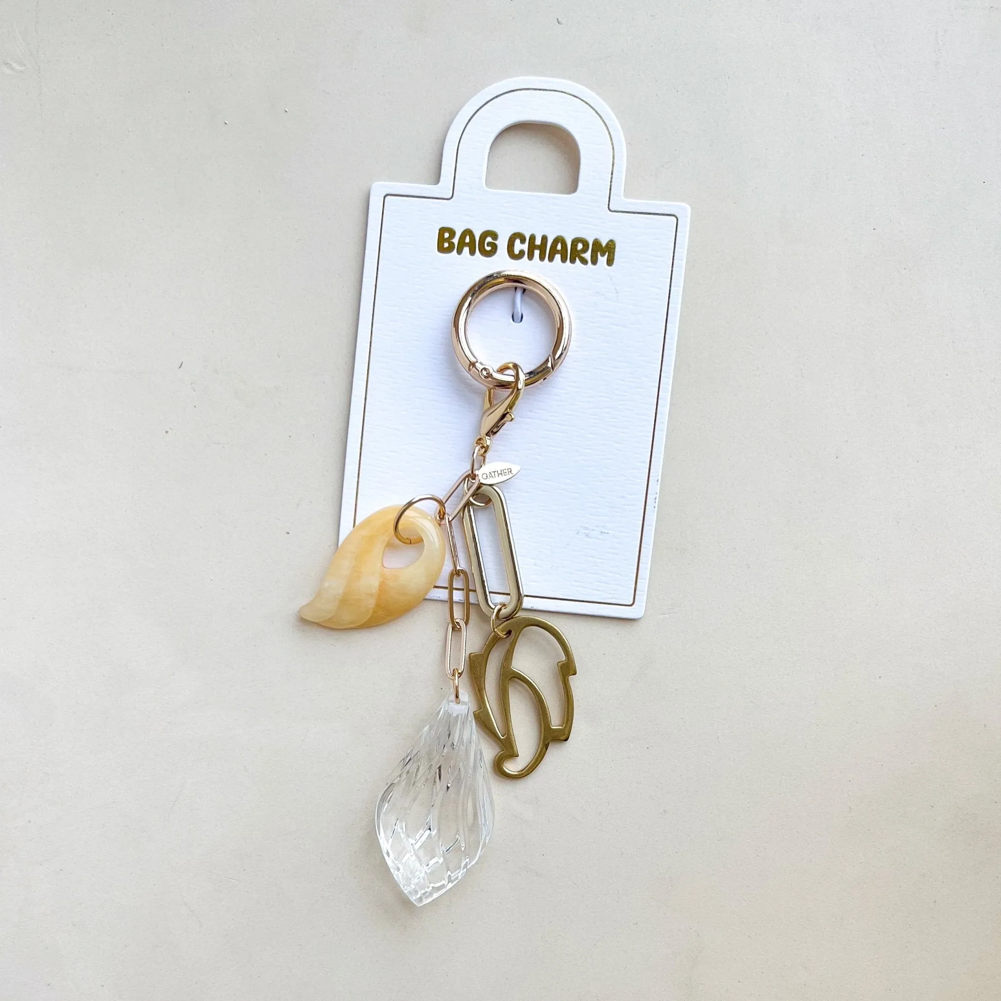Golden Petal Bag Charm sold by Gather Brooklyn product image thumbnail 2