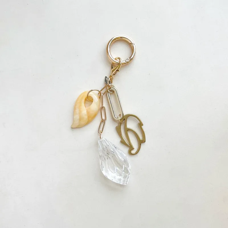 Golden Petal Bag Charm sold by Gather Brooklyn