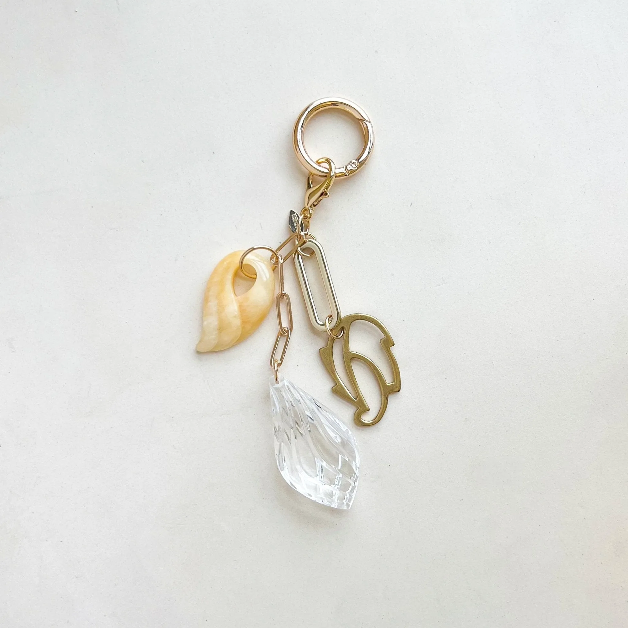 Golden Petal Bag Charm sold by Gather Brooklyn