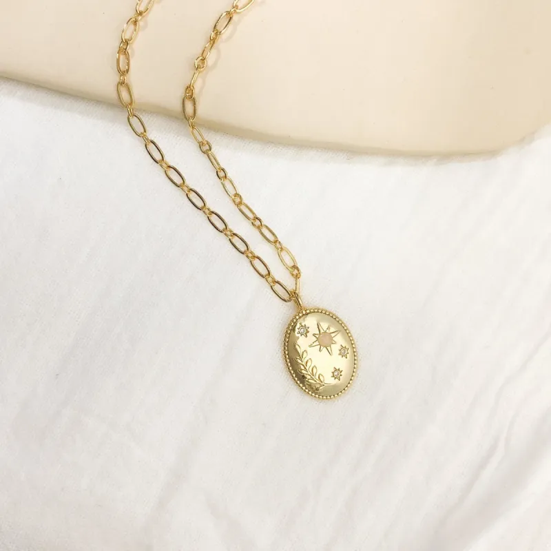 Daphne & Aster Necklace - Gold sold by Gather Brooklyn