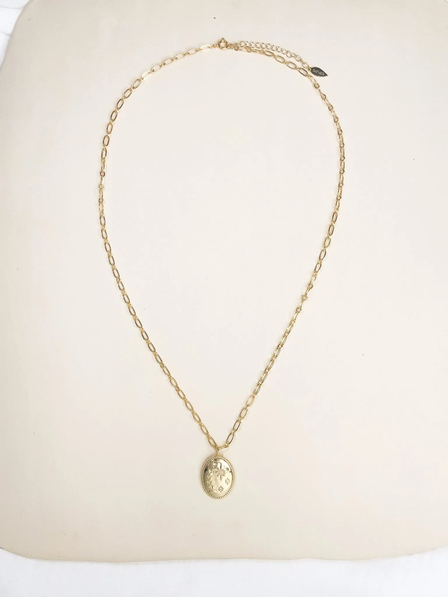 Daphne & Aster Necklace - Gold sold by Gather Brooklyn product image thumbnail 2