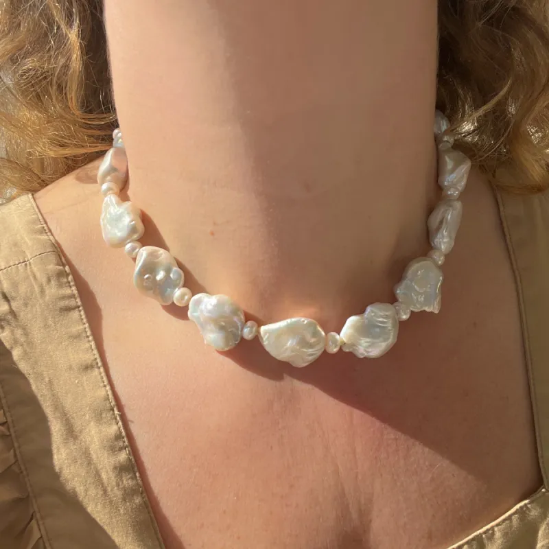 Lily Pearl Necklace sold by Gather Brooklyn