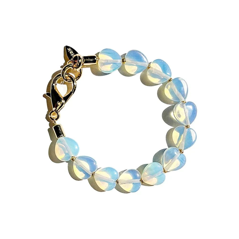 Aine Hearts Bracelet - Vintage Opalite sold by Gather Brooklyn product image thumbnail 4