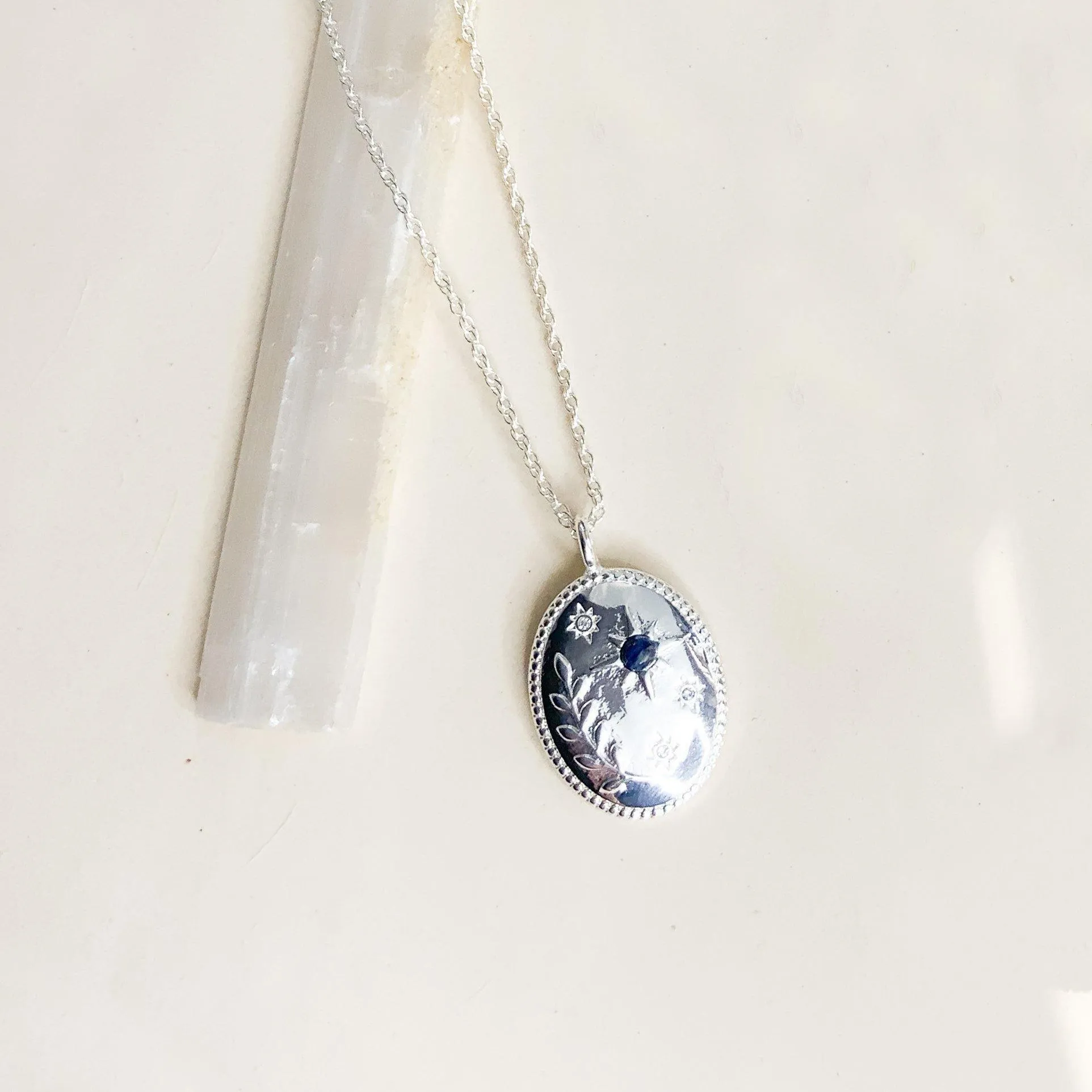 Daphne Pendant Necklace - Silver sold by Gather Brooklyn product image thumbnail 2