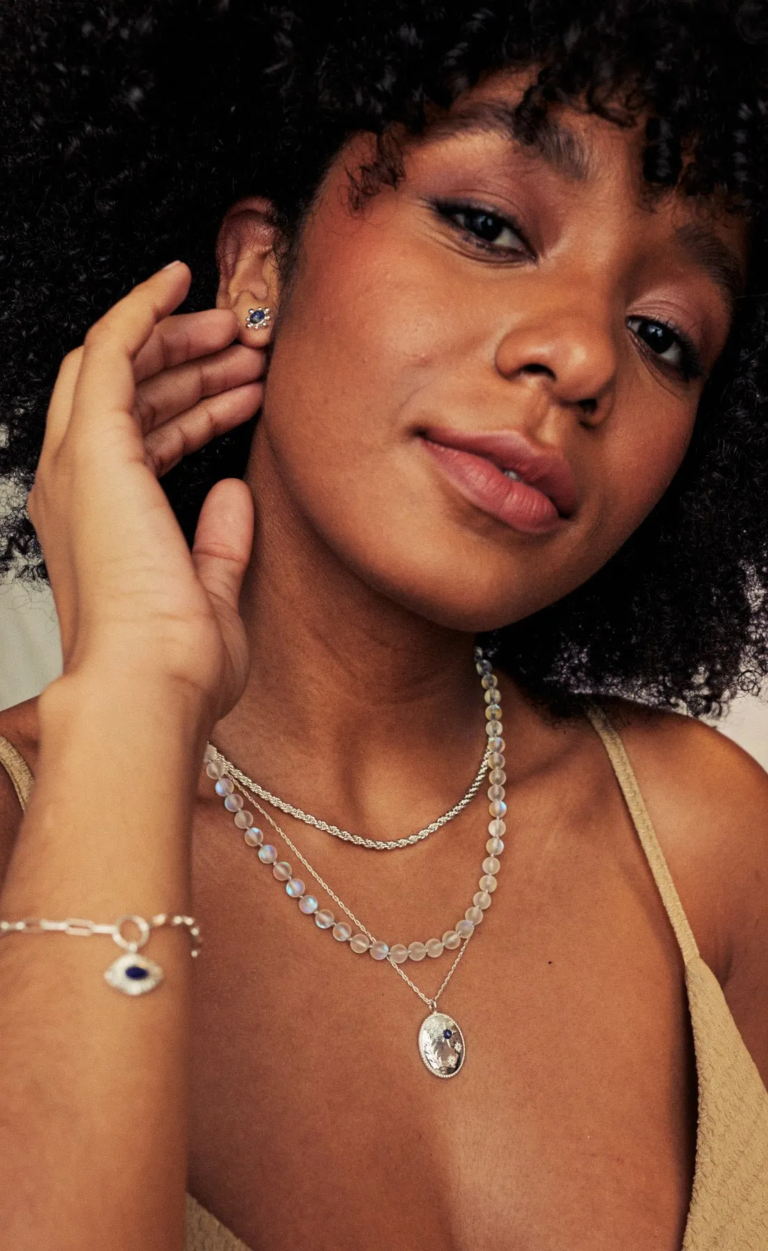 Daphne Pendant Necklace - Silver sold by Gather Brooklyn