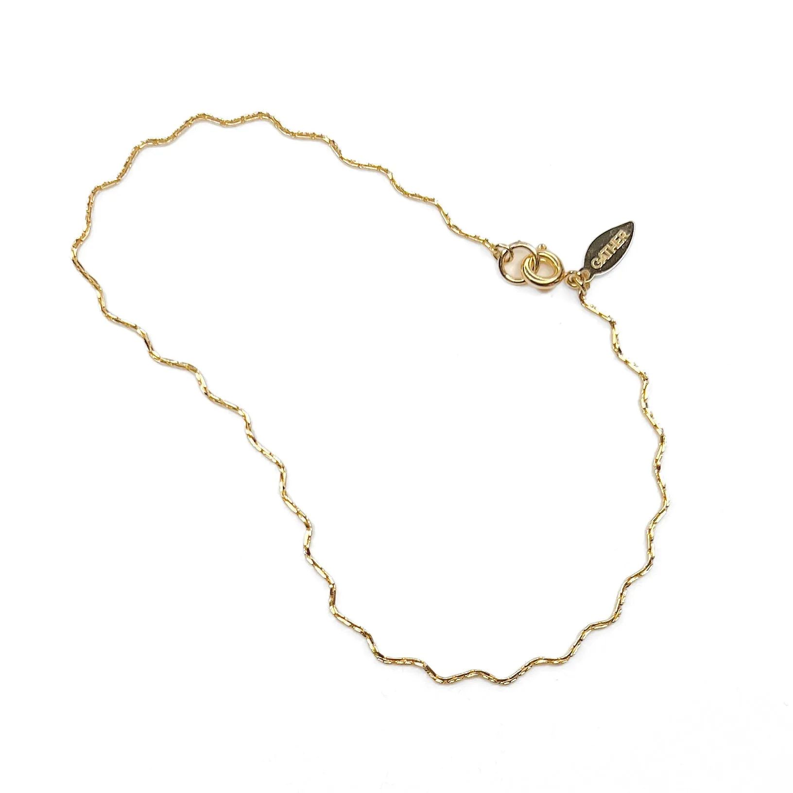 Wavy Anklet sold by Gather Brooklyn