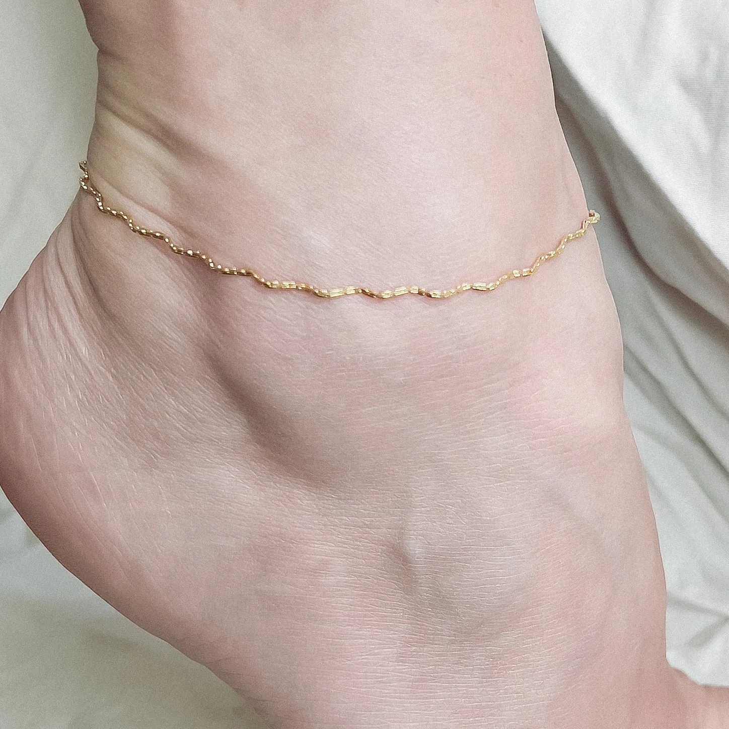 Wavy Anklet sold by Gather Brooklyn product image thumbnail 2