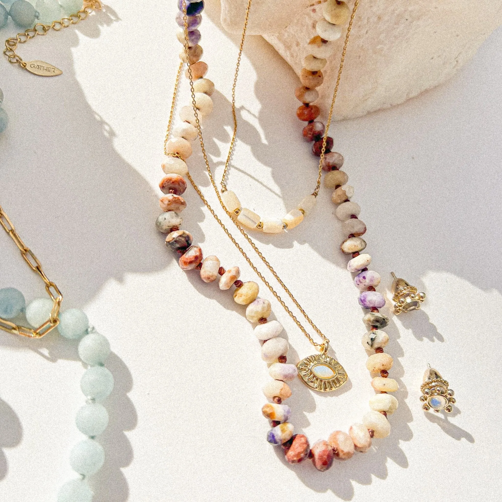 Morado Opal Candy Bead Necklace sold by Gather Brooklyn product image thumbnail 3