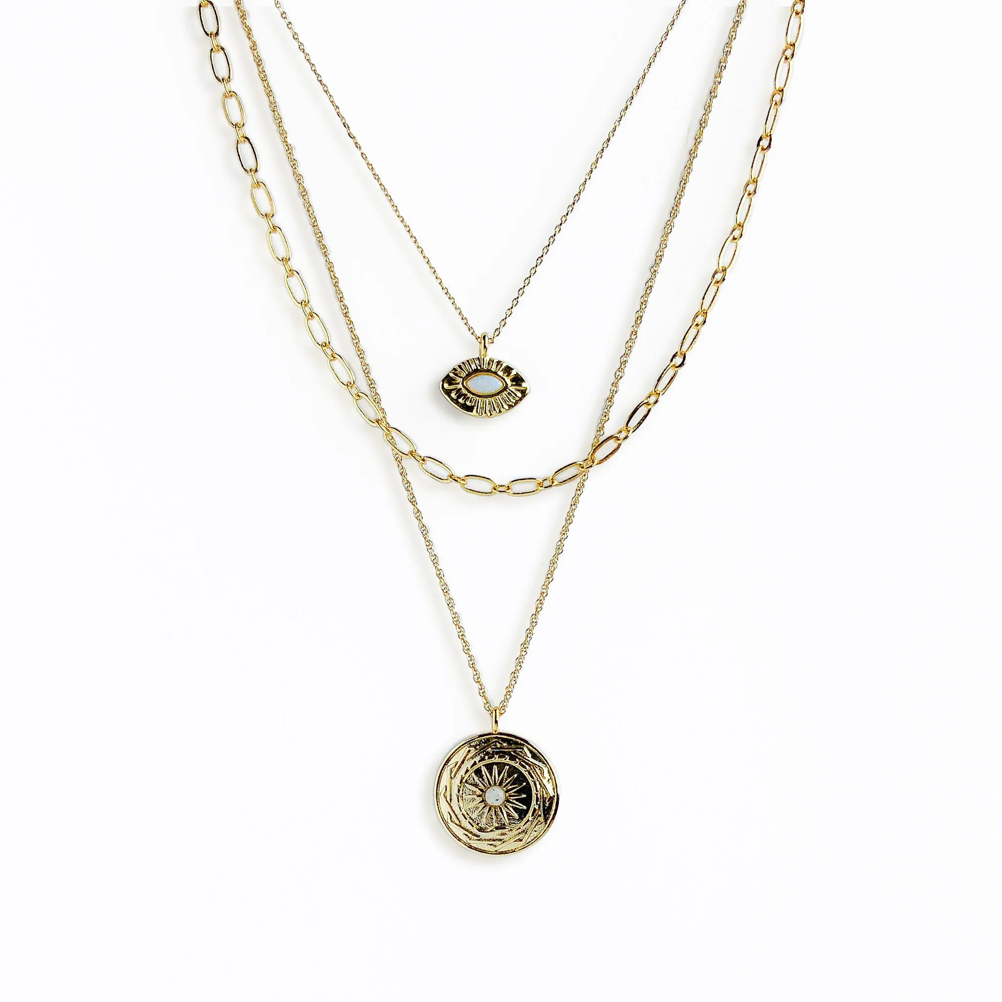 Protector Necklace Trio sold by Gather Brooklyn