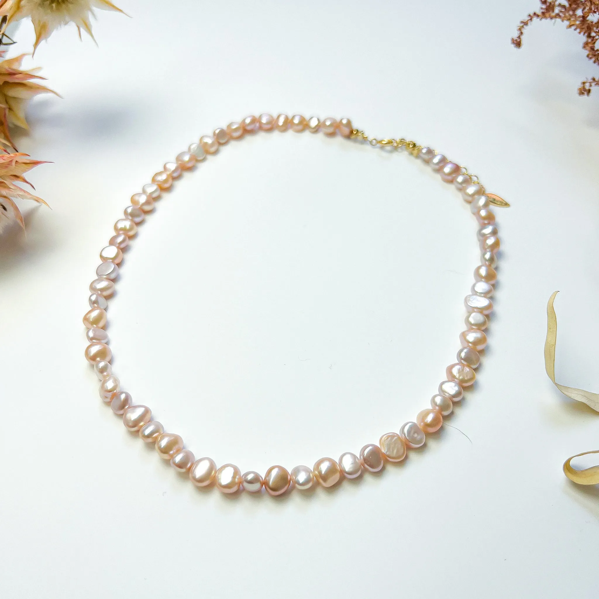 Petal Pearl Necklace sold by Gather Brooklyn product image thumbnail 2