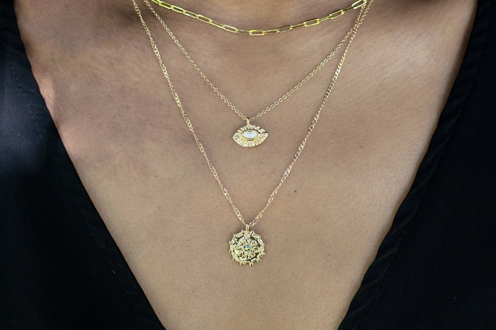 Luna Charm Necklace sold by Gather Brooklyn product image thumbnail 5