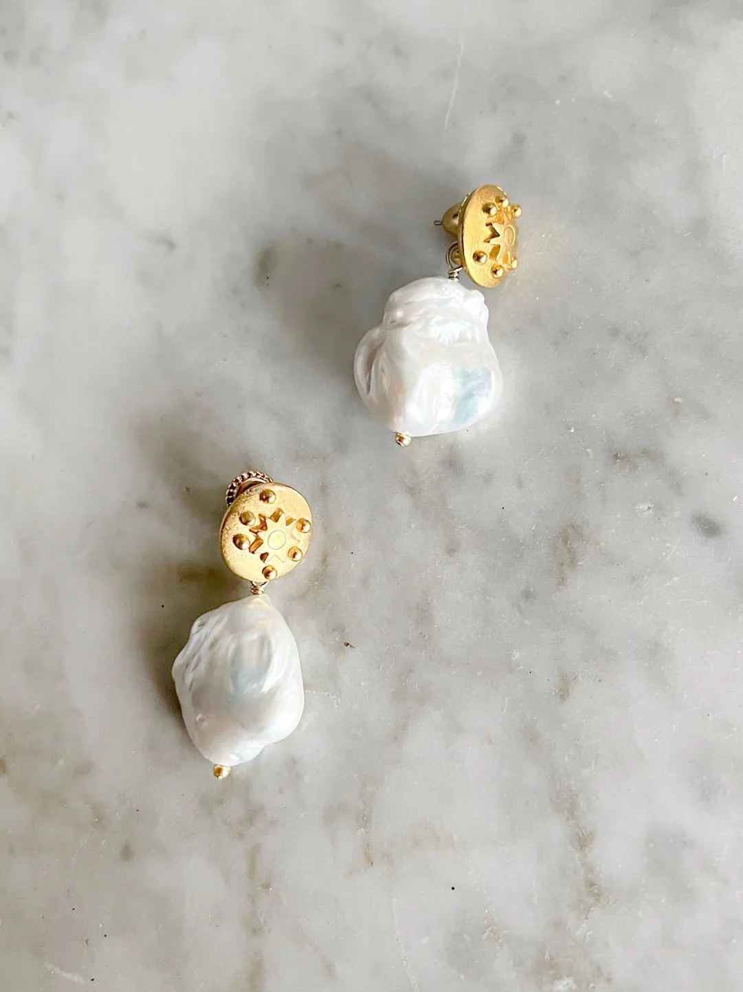 Esme Pearl Earrings sold by Gather Brooklyn product image thumbnail 2