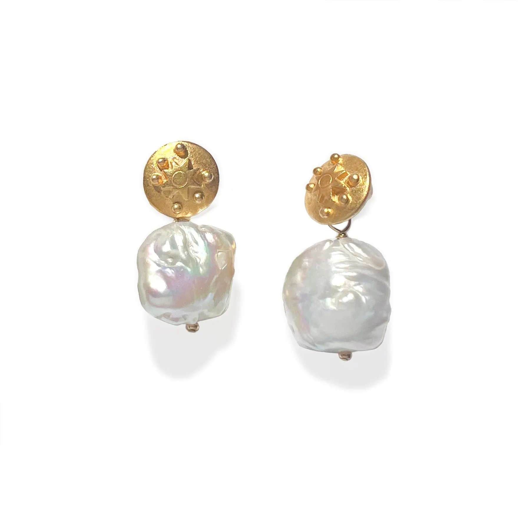 Esme Pearl Earrings sold by Gather Brooklyn
