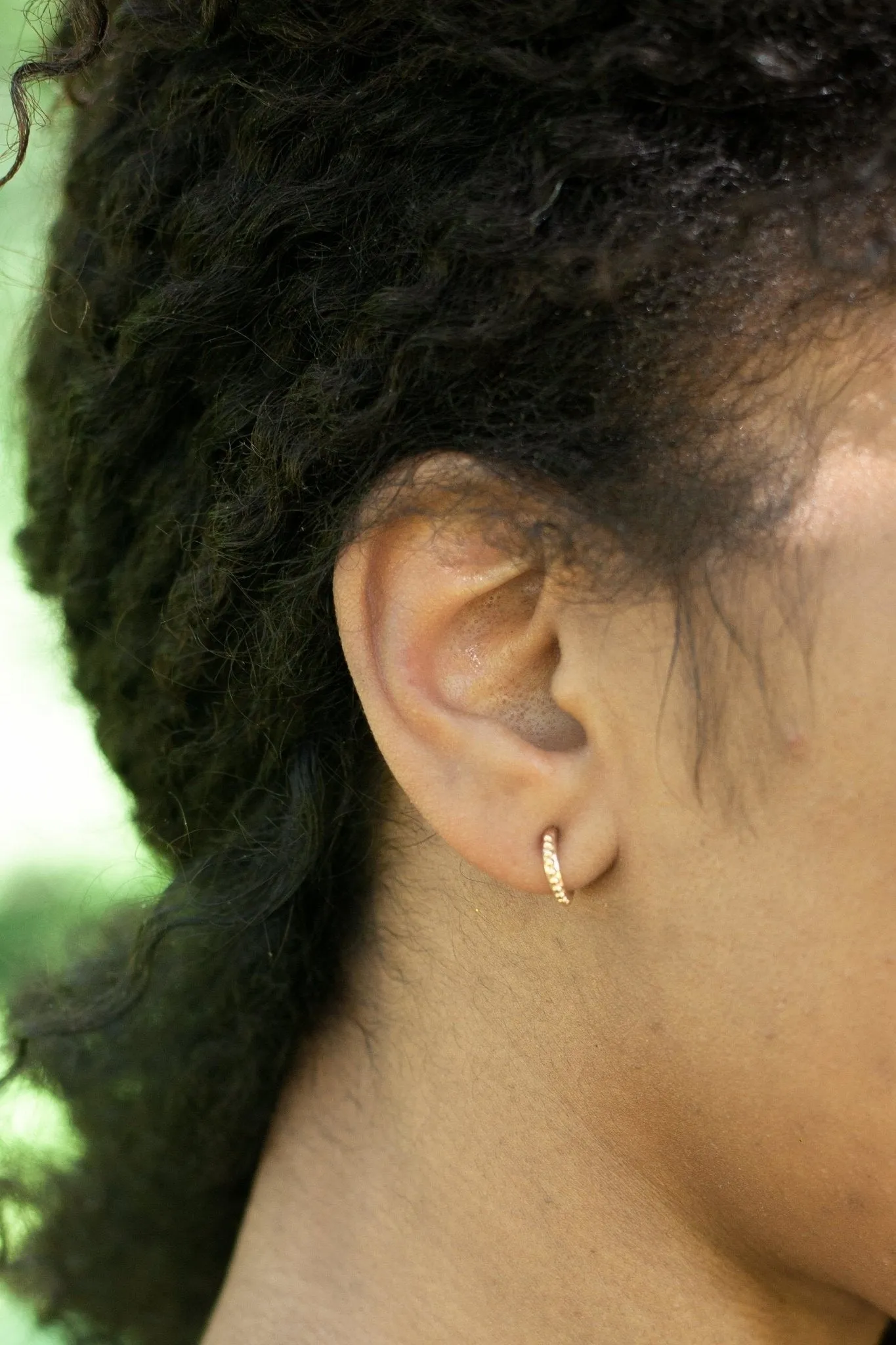 Phlox Hoop - Gold sold by Gather Brooklyn product image thumbnail 3