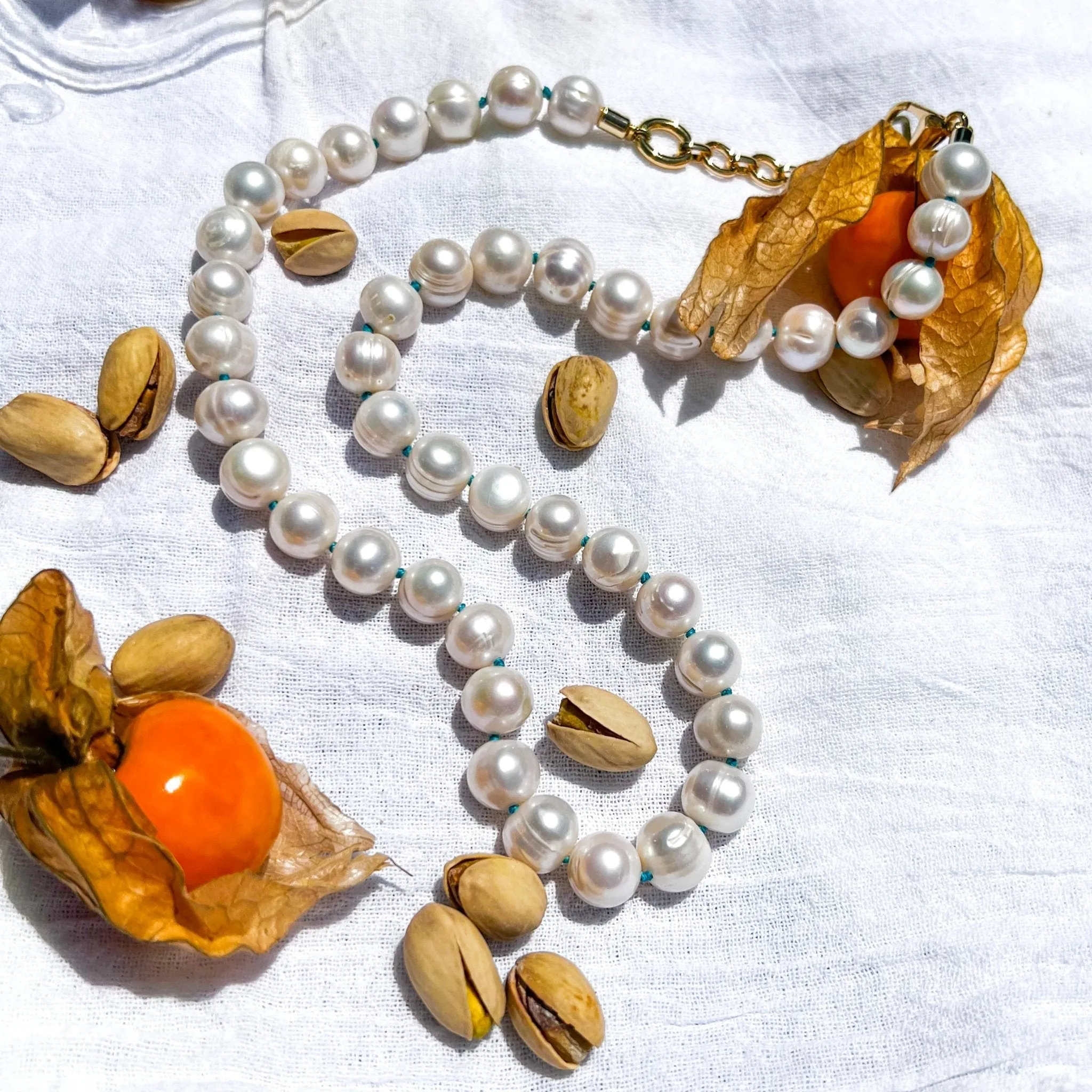 Tulip Pearl Necklace sold by Gather Brooklyn product image thumbnail 3