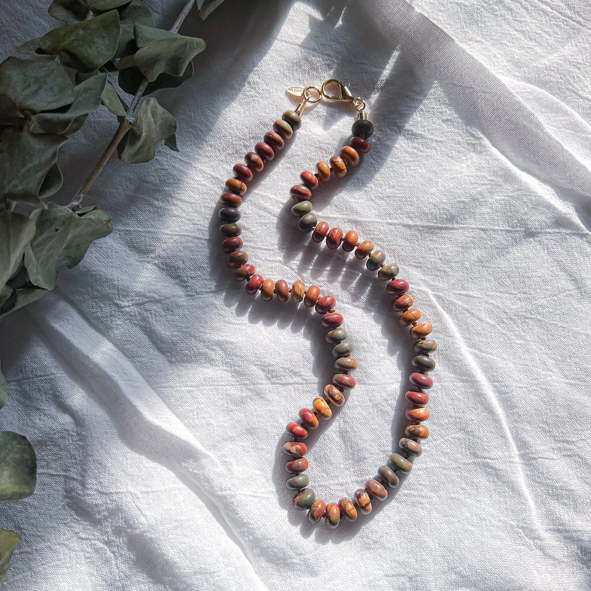Jasper Candy Bead Necklace sold by Gather Brooklyn product image thumbnail 2