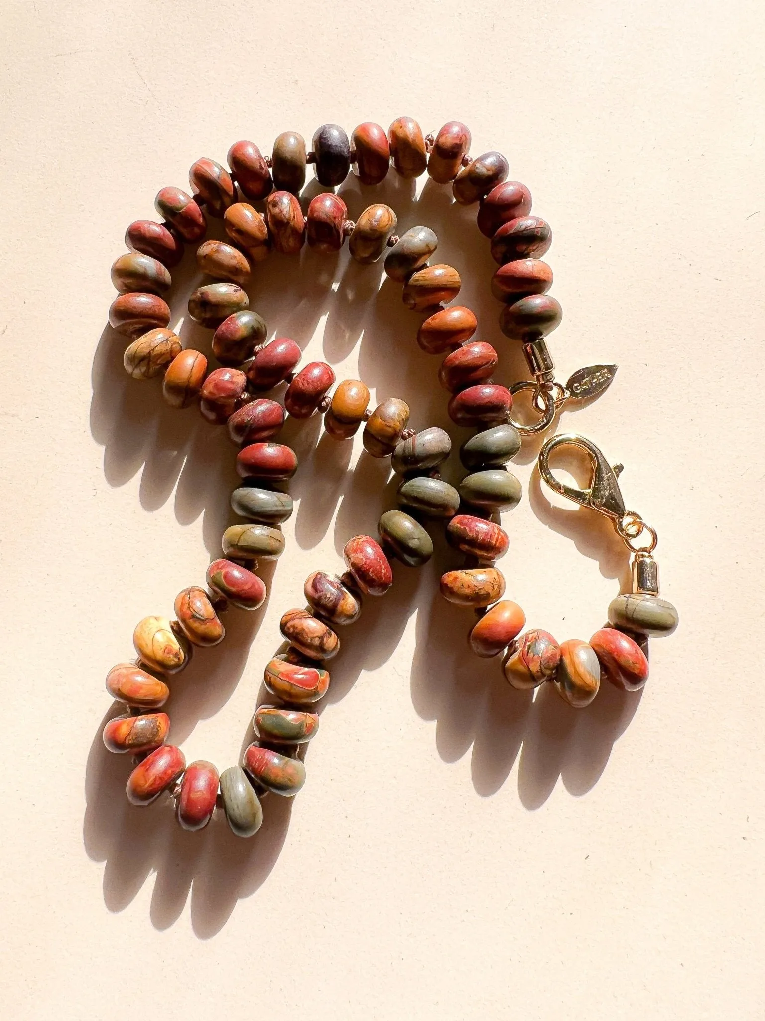 Jasper Candy Bead Necklace sold by Gather Brooklyn product image thumbnail 3