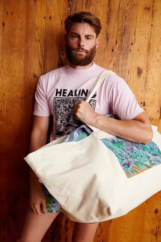 Delphinium Garden Oversized Tote-Bag sold by New Vibe Yoga