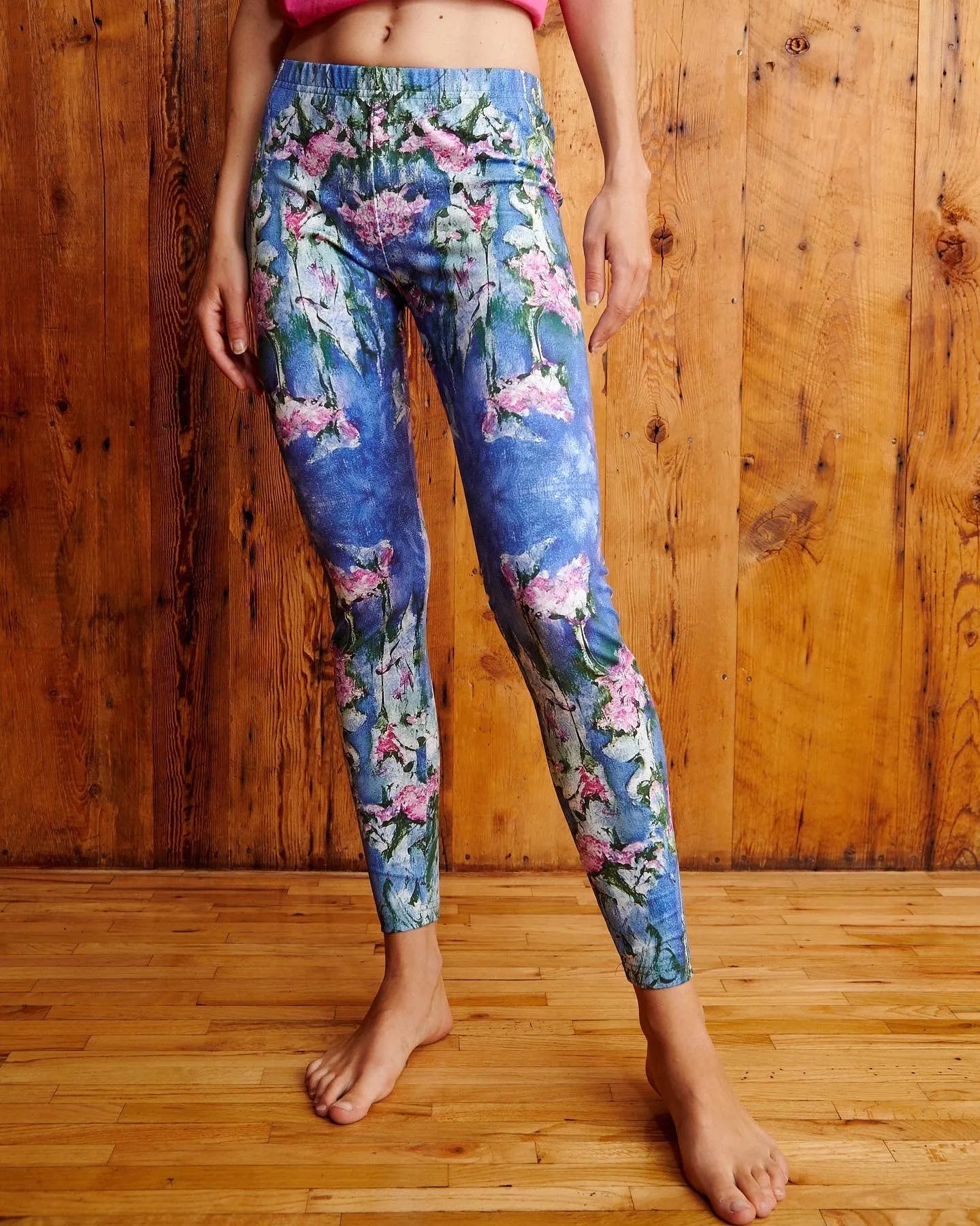Blue Sky Garden Yoga Legging sold by New Vibe Yoga product image thumbnail 2