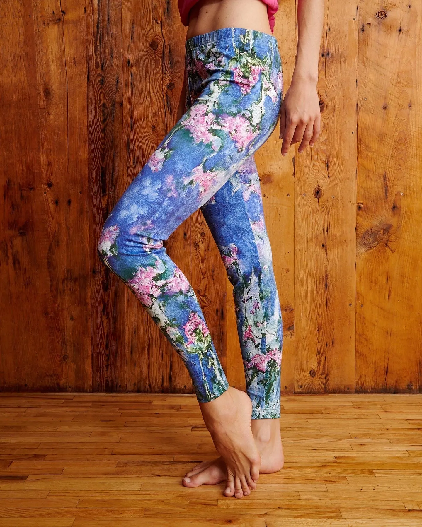 Blue Sky Garden Yoga Legging sold by New Vibe Yoga product image thumbnail 4