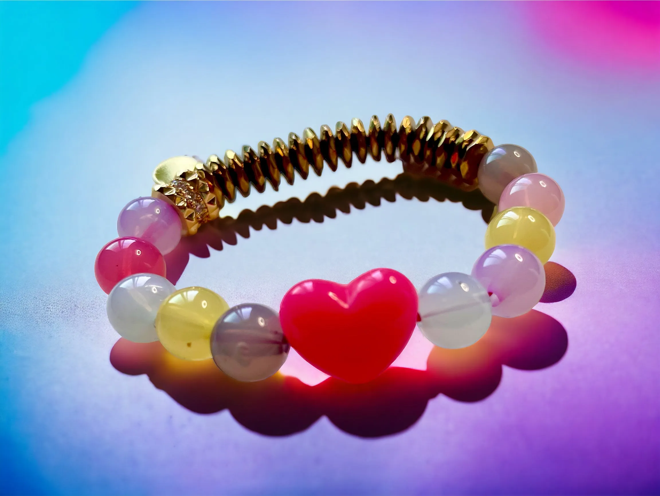 Bubblegum Heart Bracelet sold by Ordonez Le product image thumbnail 2