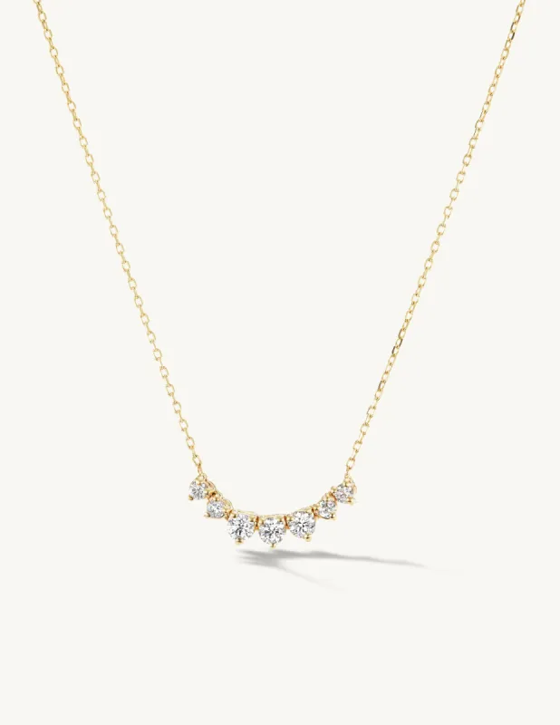 Petite Graduating Diamond Necklace sold by Sophie Ratner