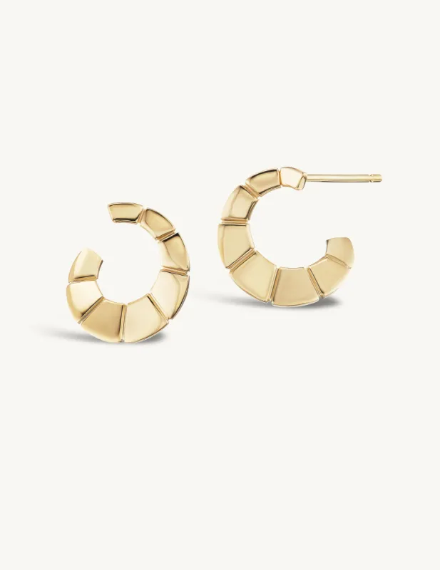 Ridged Spiral Hoops sold by Sophie Ratner