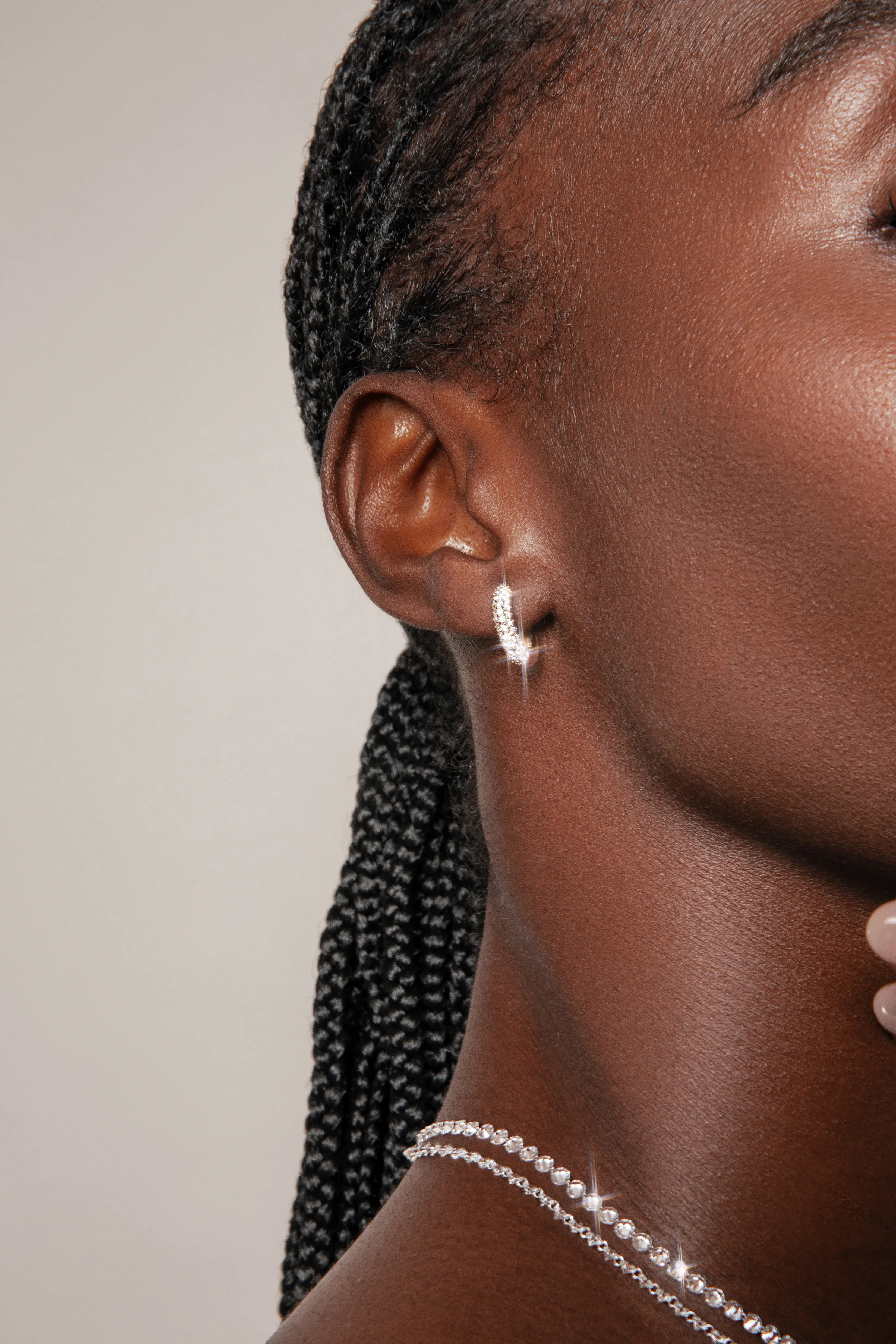 Pierced Diamond Tennis Necklace sold by Sophie Ratner product image thumbnail 3