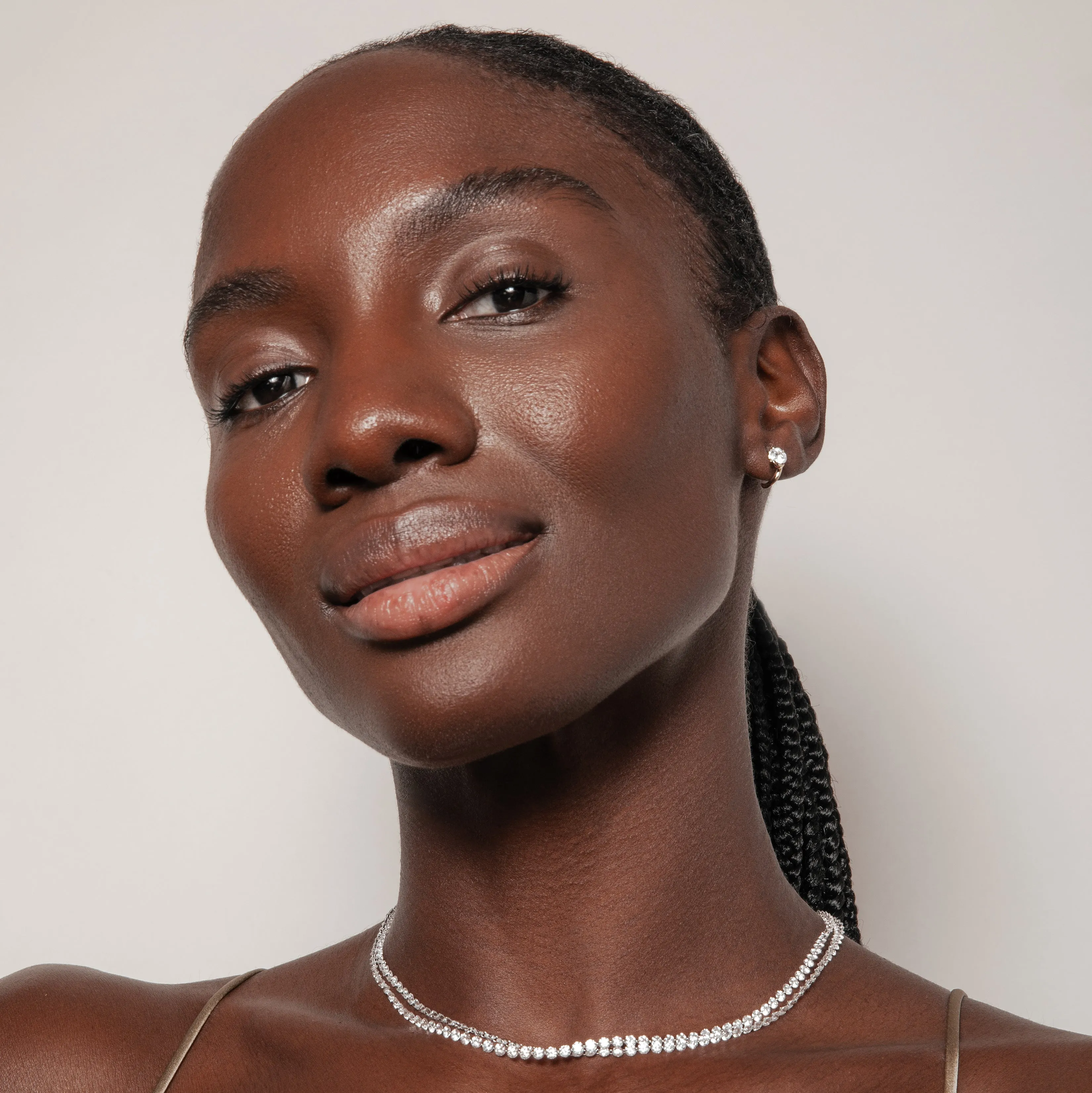 Pierced Diamond Tennis Necklace sold by Sophie Ratner product image thumbnail 2