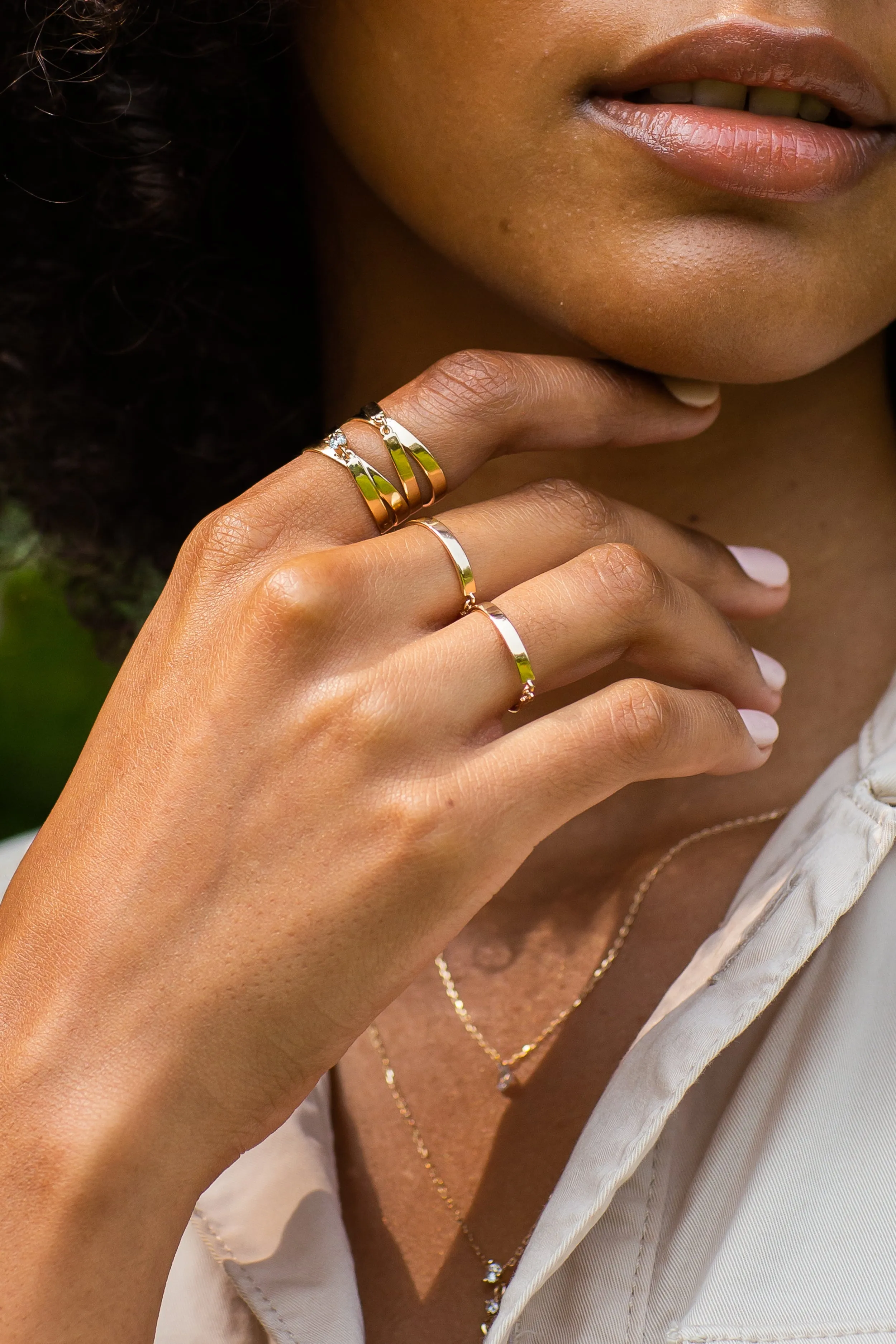 Gold Clasp Ring sold by Sophie Ratner product image thumbnail 5