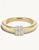 Triple Diamond Domed Ring sold by Sophie Ratner