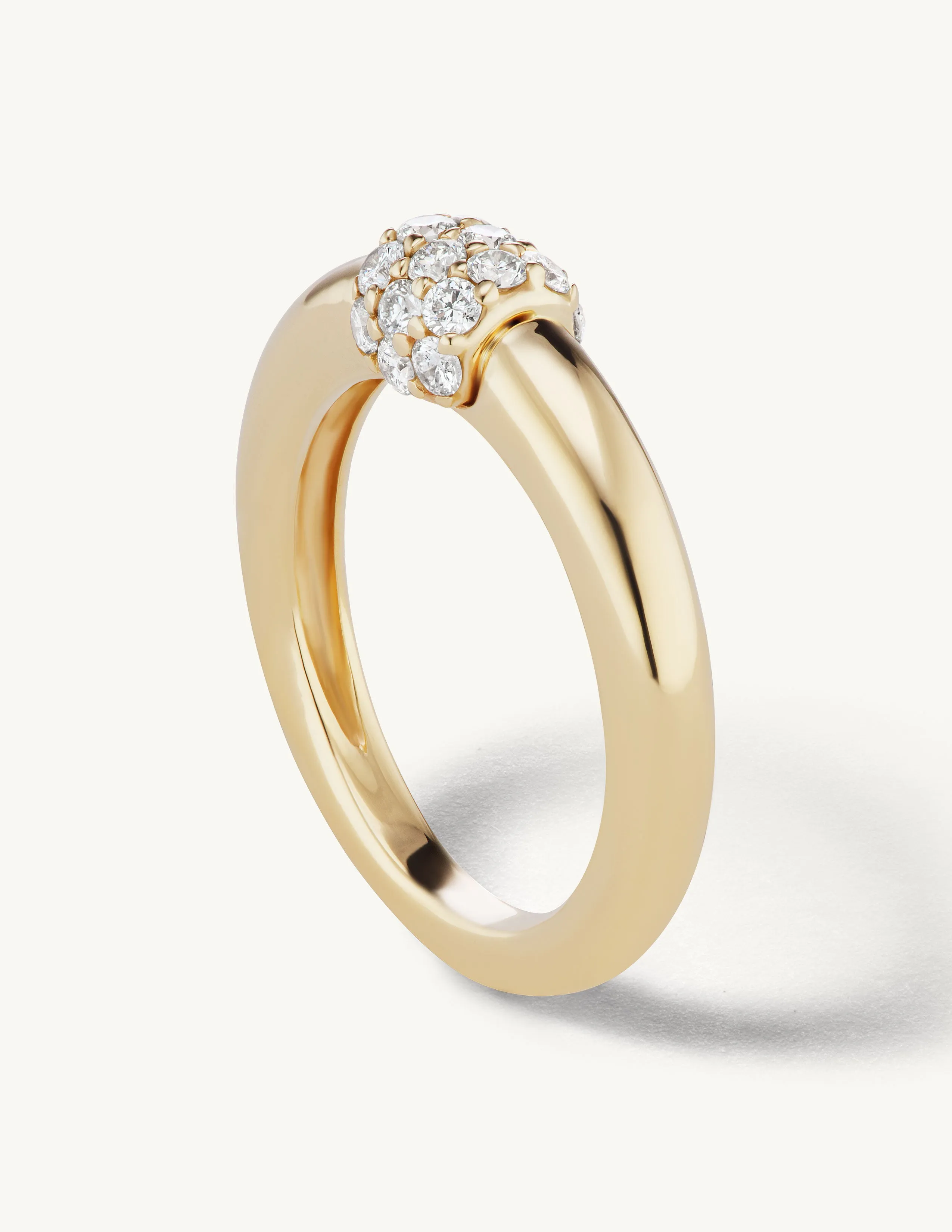 Triple Diamond Domed Ring sold by Sophie Ratner