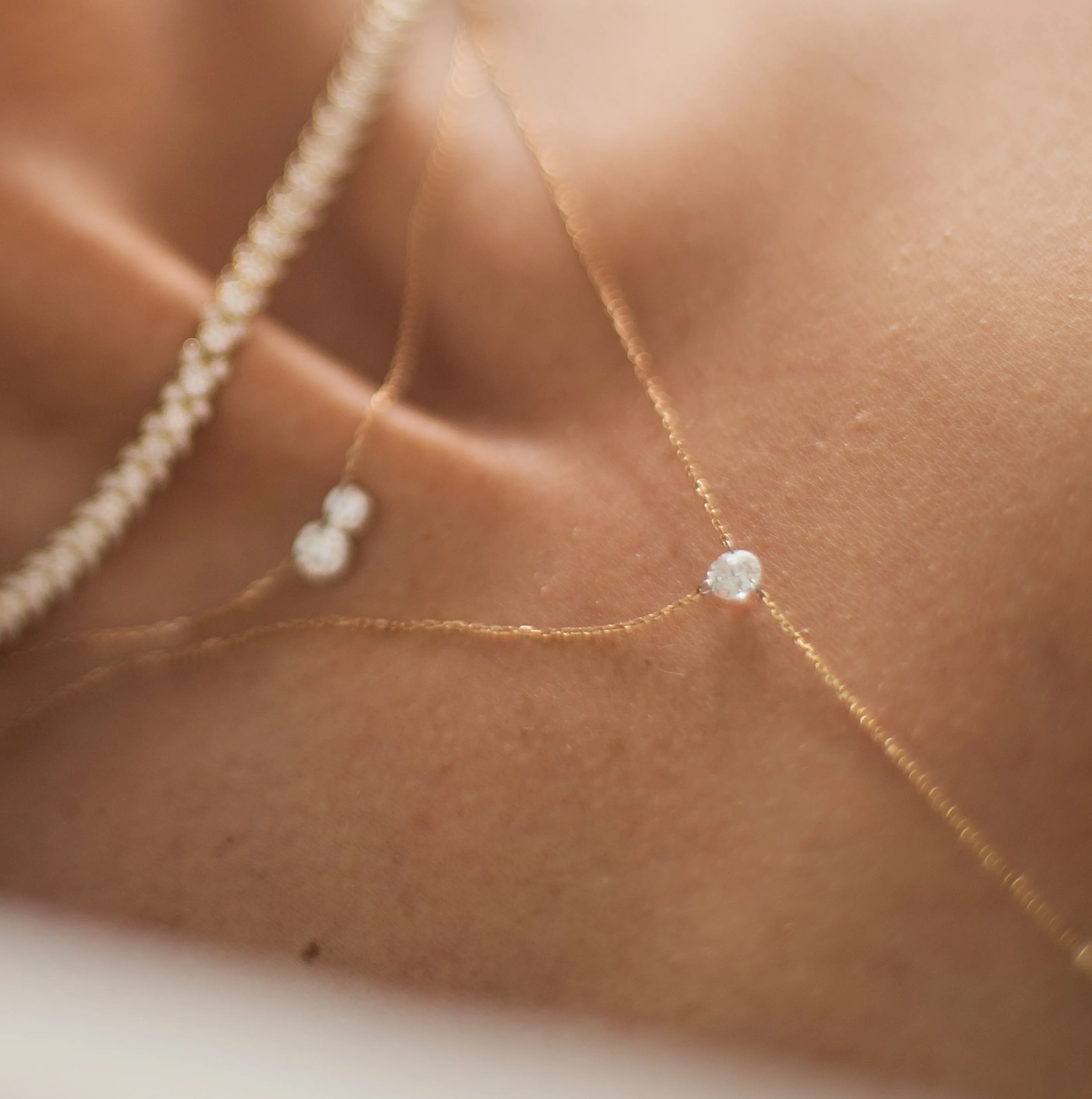 Pierced Diamond Lariat sold by Sophie Ratner product image thumbnail 5