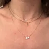 Pierced Solitaire Heart Necklace sold by Sophie Ratner
