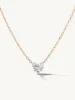 Pierced Solitaire Heart Necklace sold by Sophie Ratner