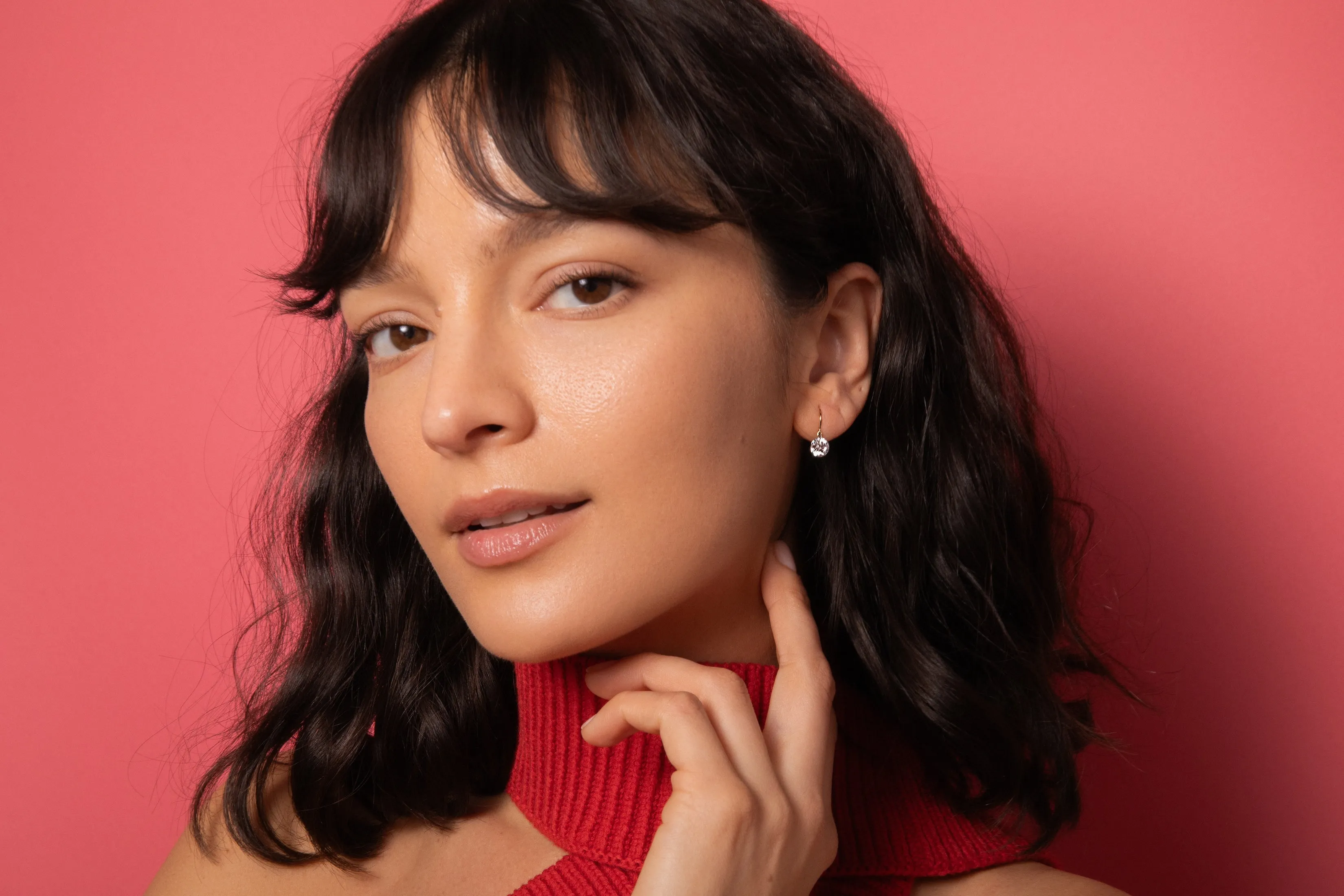 Grand Pierced Diamond Earrings sold by Sophie Ratner product image thumbnail 2