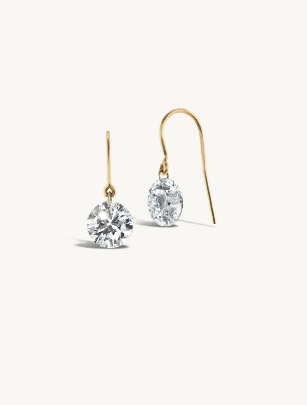 Grand Pierced Diamond Earrings sold by Sophie Ratner