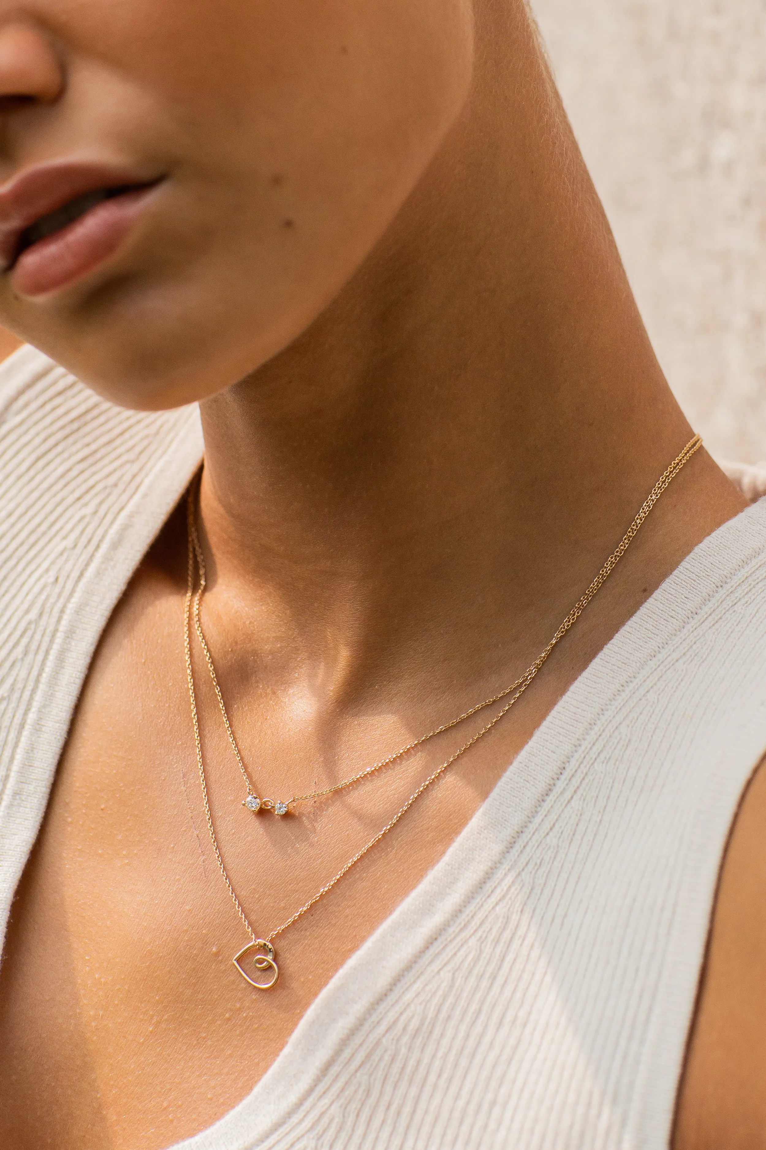 Diamond Twin Necklace sold by Sophie Ratner product image thumbnail 2