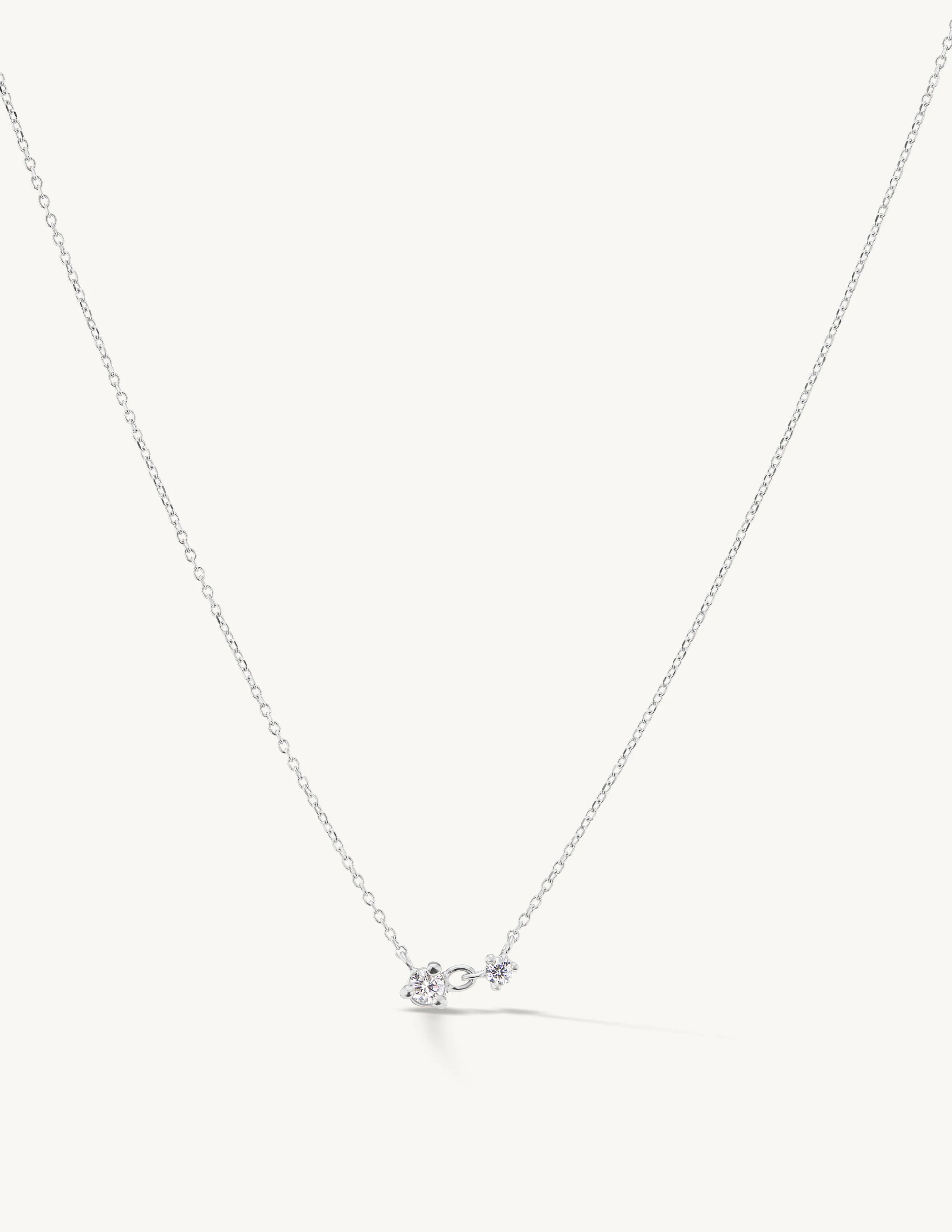 Diamond Twin Necklace sold by Sophie Ratner product image thumbnail 4