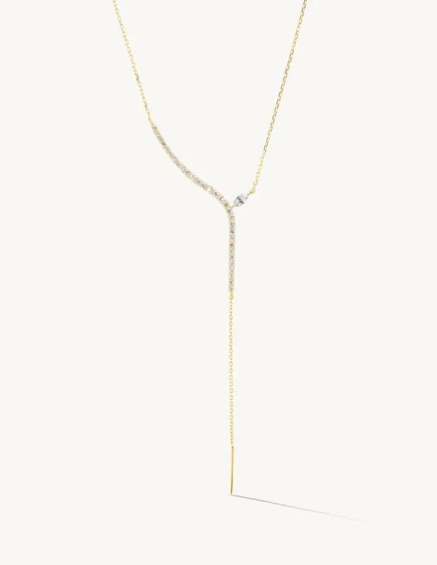 Pave Marquise Sway Lariat sold by Sophie Ratner