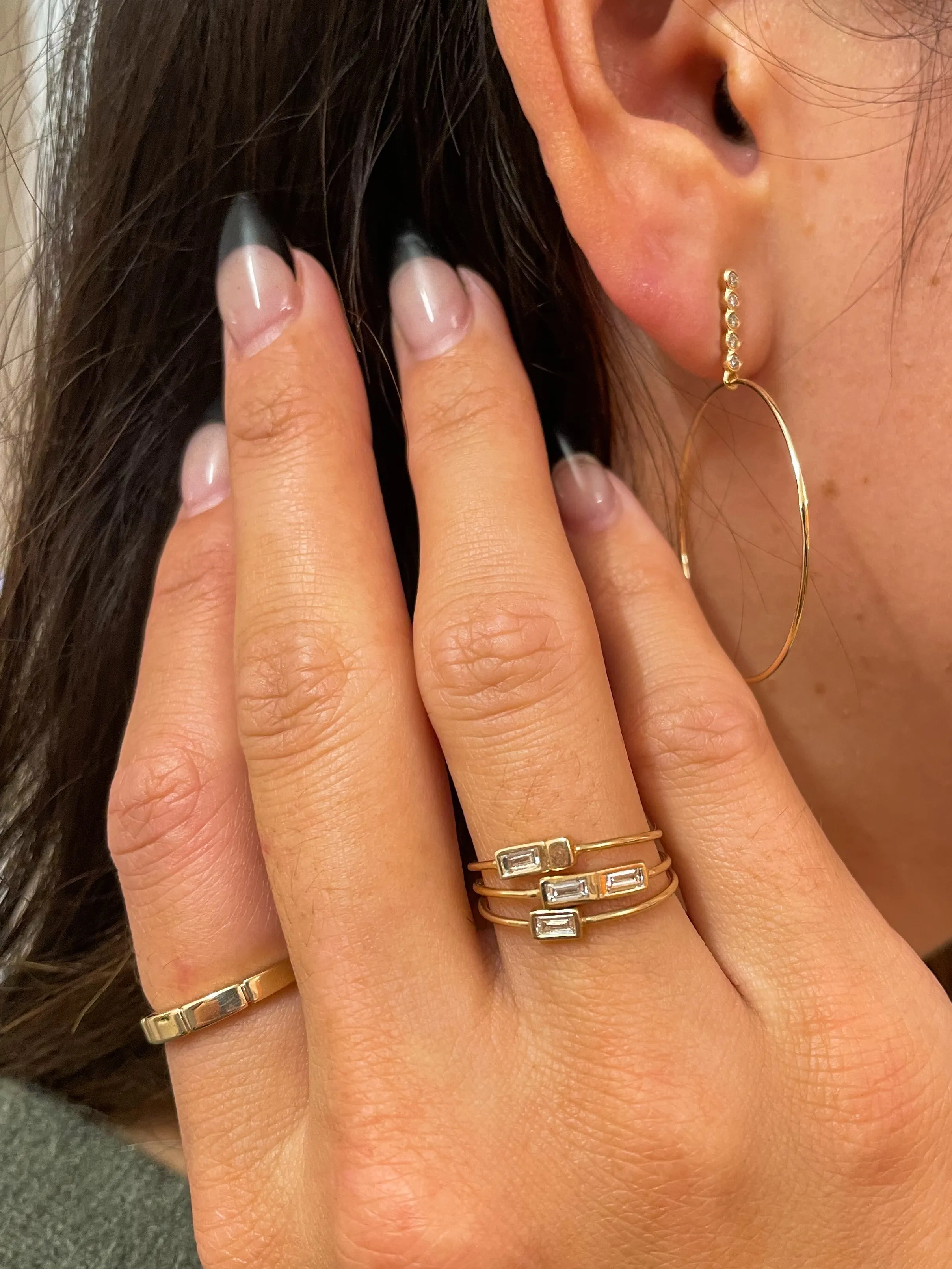 Stacked Double Diamond Ring sold by Sophie Ratner product image thumbnail 5